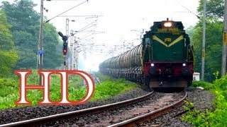 CHUGGING ALCO ANDAL WDG3A RUSHING TOWARDS BHOPAL WITH BTPN PETROLEUM TANKERS IN TOW [upl. by Aicinod]