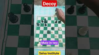 DECOY in chess Tamil chessgenius chesspuzzlesolvers mateintwo shortsviral shortsfeed chessgame [upl. by Mindy]