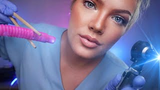 ASMR Extremely Professional Ear Cleaning  Otoscope Inspection Ear Unclogging Hearing Tests [upl. by Nivalc]