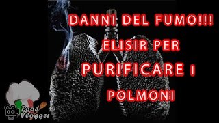 Elisir medicinale fai da te per pulire i polmoni dei FUMATORI  FoodVlogger [upl. by Eelibuj]