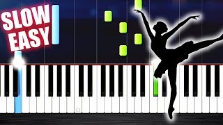 Tchaikovsky  Swan Lake Theme  SLOW EASY Piano Tutorial by PlutaX [upl. by Elfont]