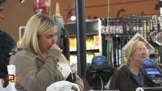 Caught on camera Grocery store shoppers get a surprise [upl. by Estrin]