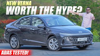 New Hyundai Verna  ADAS Tested Real life drive and review [upl. by Sybilla402]