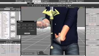 iClone5 Tutorial  Human IK and Prop Interaction [upl. by Ahtael]