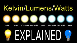 How To Chose LED Bulbs  Kelvin Lumens amp Watts EXPLAINED [upl. by Hubsher187]