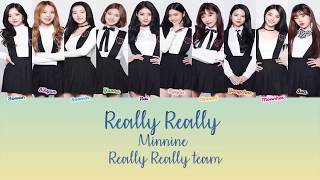 MIXNINE믹스나인 Really를 찾아서  Really Really WINNER위너 ColorCoded Lyrics HanIRomIEng Lyrics [upl. by Dame54]