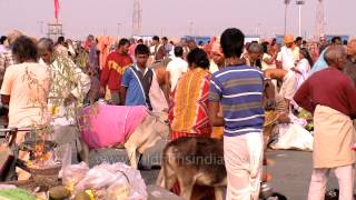 Devotees thronge in Gangasagar on Makar Sankranti [upl. by Brag]