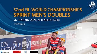 RELIVE  Sprint Mens Doubles  52nd FIL Luge World Championships 2024  Altenberg GER [upl. by Lira190]