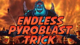 Fire Mage Endless Instant Pyroblast Trick Explanation by Cartoonz  Mists of Pandaria [upl. by Annuaerb685]