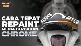 CARA REPAINT MEDIA BERBAHAN CHROME  SAPPORO ULTIMATE [upl. by Shrier]