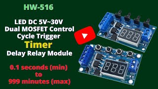 Reviewing of LED DC 5V30V Dual MOSFET Control Cycle Trigger Timer Delay Relay ModuleUPDATED 2021 [upl. by Saunders]