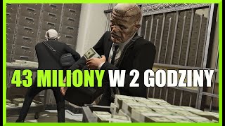 ZAROBIŁEM 43 MILIONY W 2 GODZINY  GTA 5 ONLINE [upl. by Mayworm]