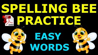 Letters in Alphabet  Spelling bee  Easy Exercise  Listen and find the word  Easy English Lesson [upl. by Casi]