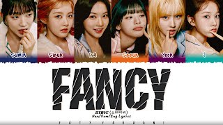 STAYC  FANCY Spotify x STAYC  TWICE Remake Lyrics Color CodedHanRomEng [upl. by Ainesell]