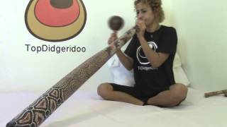 Long Teak Didgeridoo Full Dot Painted Aboriginal Ornaments TopDidgeridoo 01017 [upl. by Donielle76]