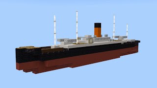 Minecraft RMS Carpathia  15 Scale Luxury Ocean Liner Tutorial [upl. by Dde633]