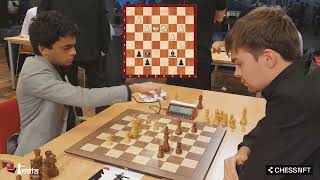 Nihal Sarin vs Jorden Van Foreest  World Blitz 2021 [upl. by Schwarz]