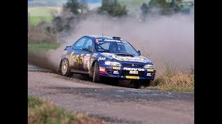 WRC Subaru Impreza WRC 555 Colin Mcrae  Carlos Sainz 1995 compilation with pure sound HD [upl. by Nivrag]