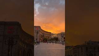 Day 445 🇦🇲 Yerevan… Republuc Square 😍 travel yerevan armenia hayeren hayastan sunset [upl. by Leann]