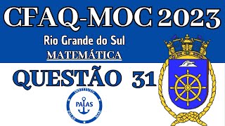 Prova CFAQMOC 2023 Questão 31 no Rio Grande do Sul  Moço de Convés [upl. by Britteny]