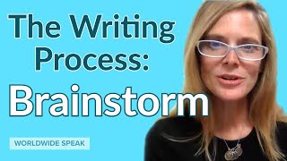 Brainstorming  Writing Process  Write Better in English [upl. by Silin183]