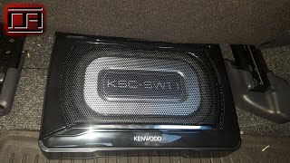 Kenwood KSCSW11 Compact Powered Under Seat Subwoofer Review Scion tC2  tC25 [upl. by Leaw]