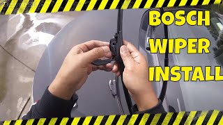 How To Install Bosch Wiper Blades  Quick amp Easy Way [upl. by Toomay609]