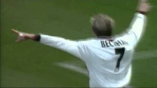 David Beckham Goal Vs Arsenal FA Cup 1999 [upl. by Timon549]