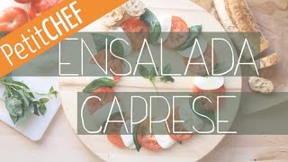 Receta Ensalada Caprese Petitchefes stop motion [upl. by Adyahs]