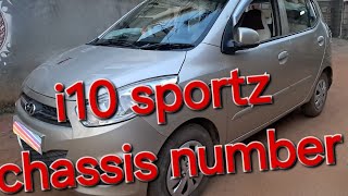 Chassis and engine number location of Hyundai Grand i10 sportz [upl. by Agace826]