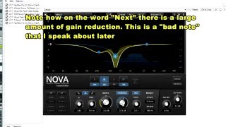 Dynamic EQ on Vocals TDR Nova Demonstration [upl. by Esinahs]