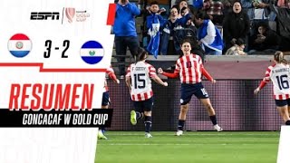 ¡LA ALBIRROJA CONSIGUIÓ UN TRIUNFAZO Y AVANZÓ EN LA GOLD CUP  Paraguay 32 El Salvador  RESUMEN [upl. by Nisaj]