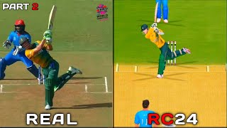 RC24 vs REAL Ab De Villiers Shots Comparison  Part 2 [upl. by Ettinger]