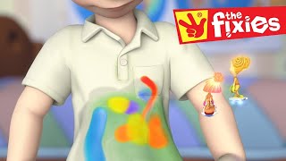 The Fixies ★ THE STAIN ★ Fixies 2019  Videos For Kids  Cartoons For Kids [upl. by Dyrrej]