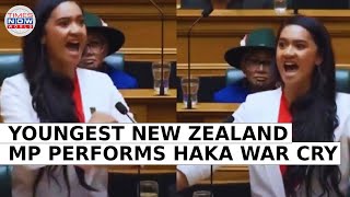 New Zealands Youngest MP Makes Powerful First Speech Performs Maori Haka  Viral Video  TN World [upl. by Eixor]