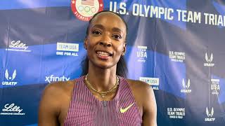 Dalilah Muhammad Breaks Down the Depth of the Womens 400mH After Her Last US Olympic Trials [upl. by Aloke94]