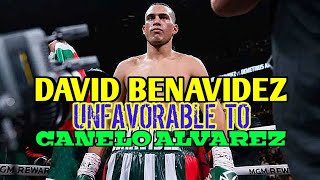 Is David Benavidez unfavorable to Canelo Alvarez [upl. by Seroka]