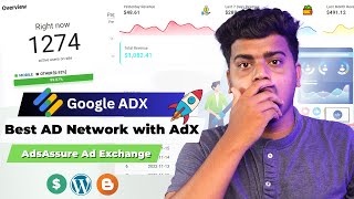 Best Ad Network for Your Website 🔥High CPC CPM Google AdX  Easy Instant Approval 🔥AdsAssure AdX [upl. by Ahsinnek]