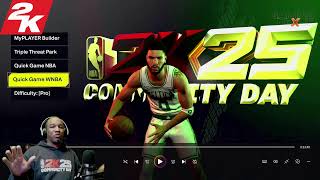 Part 1 NBA 2K25 FIRST LOOK WNBA Sparks VS Fever [upl. by Ylrevaw]