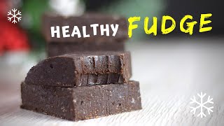 Easy Fudge Recipe HEALTHY with ONLY 4 INGREDIENTS [upl. by Derayne402]