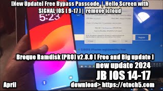 New Update Free Bypass Passcode  Hello Screen with SIGNAL Tool 2024 IOS 9–17  remove icloud [upl. by Aisined]