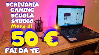 Scrivania GAMING fai da te economica in legno PER PC [upl. by Aserret]