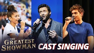 The Greatest Showman Cast REAL Singing Voice [upl. by Alleon]