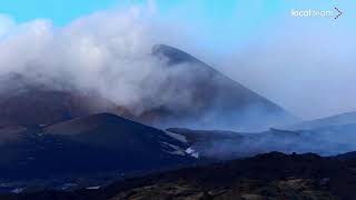 LIVE Etna in corso nuova eruzione diretta video [upl. by Asiela]