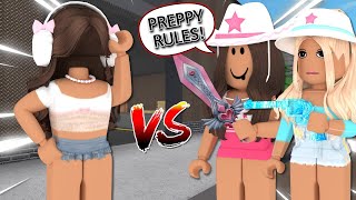 DESTROYING Preppy TEAMERS In MM2 Murder Mystery 2 [upl. by Rednazxela]