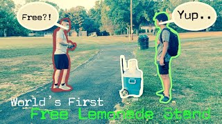 The World’s First FREE Lemonade Stand [upl. by Sirk]