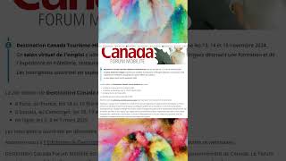 Postuler pour Destination Canada Forum Mobilité canada immigration visasponsorship [upl. by Laemsi]