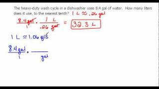 Converting Gallons to Liters 75 [upl. by Gaelan]