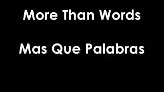 Extreme  More Than Words Subtitulado Ingles  Español [upl. by Reid]