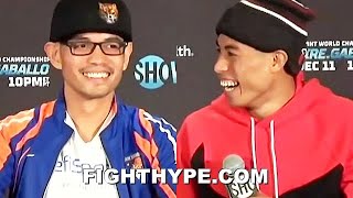 NONITO DONAIRE BUSTS OUT LAUGHING AFTER TRANSLATING REYMART GABALLOS ANSWER ON HOW TO DEAL WITH HIM [upl. by Scott]